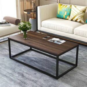 NEOS - Table Basse Effet Marbre Pour Salon et Séjours